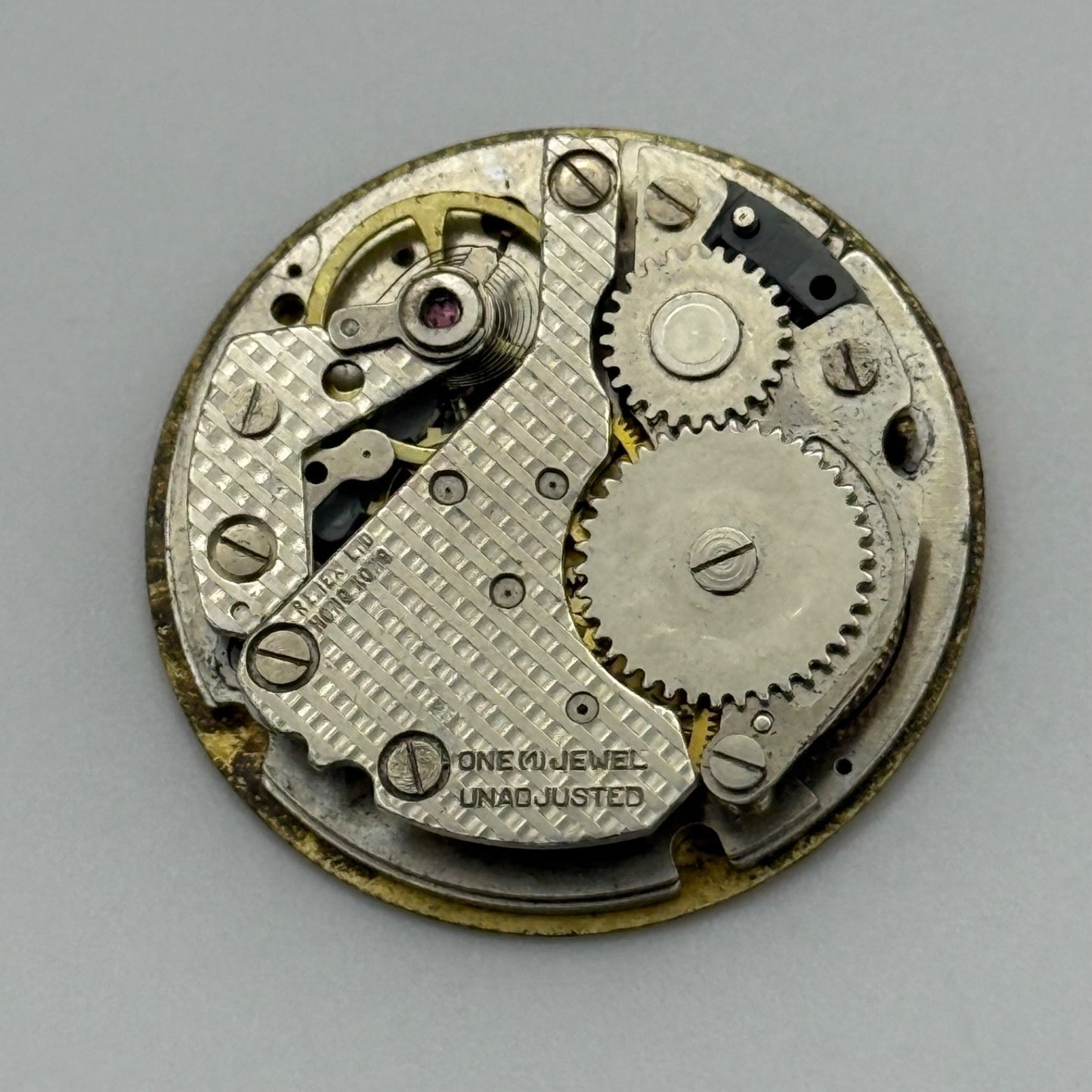 Kronotron Parrenin 2640D Watch Movement Manual Wind Vintage For Parts Or Repair