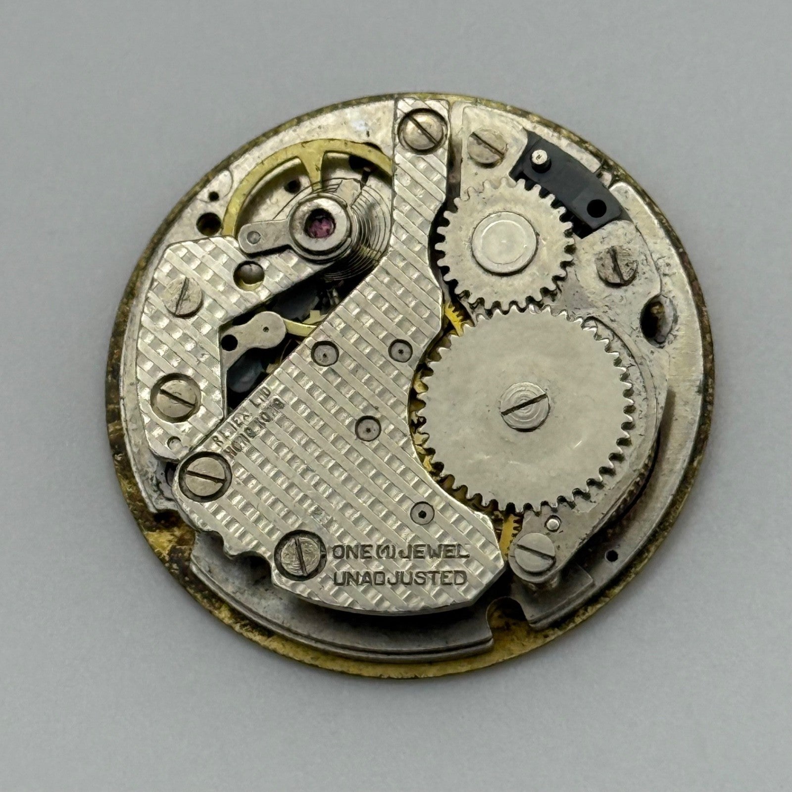 Kronotron Parrenin 2640D Watch Movement Manual Wind Vintage For Parts Or Repair