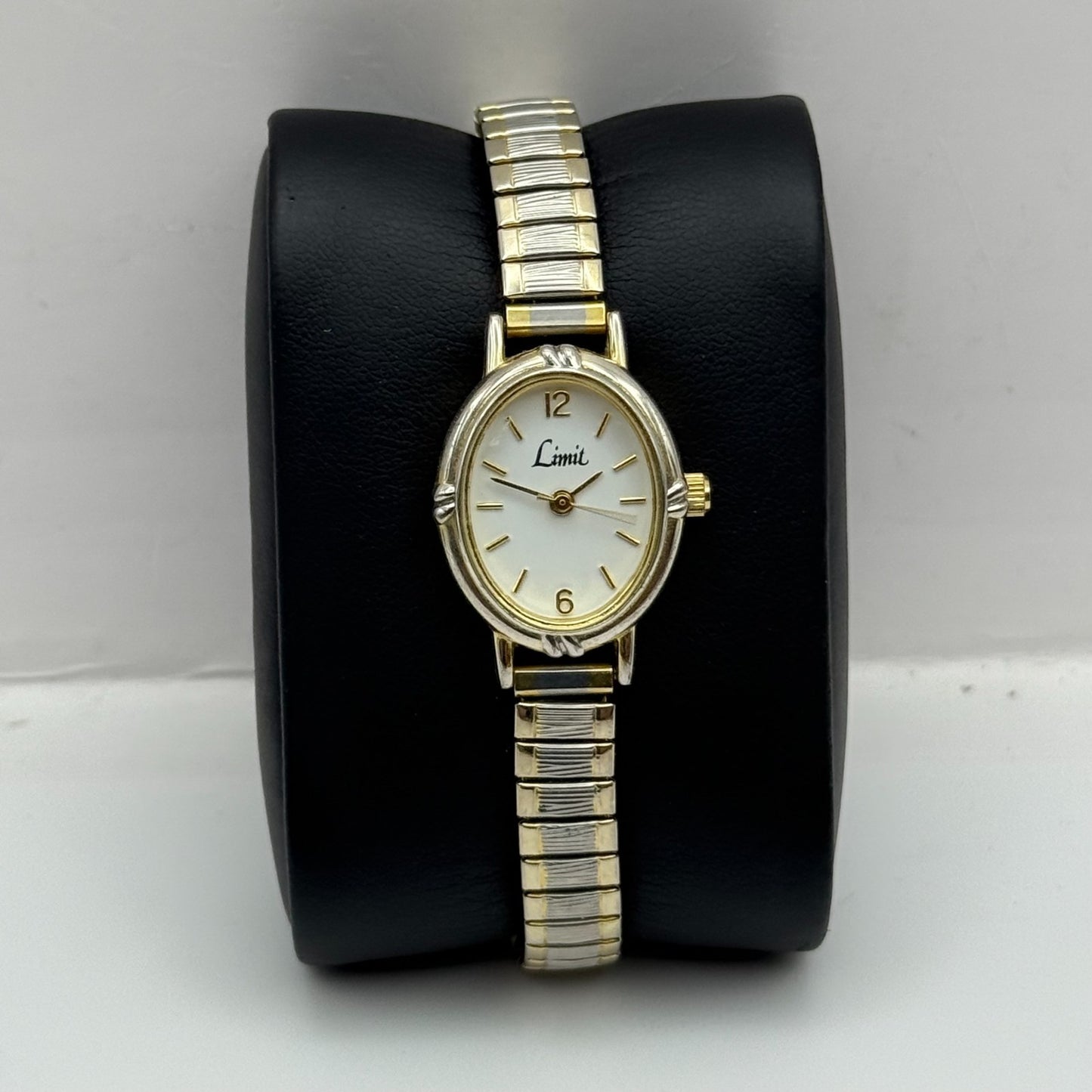 20mm Working Ladies Limit Special Mum Two Tone Quartz Watch Expandable Strap