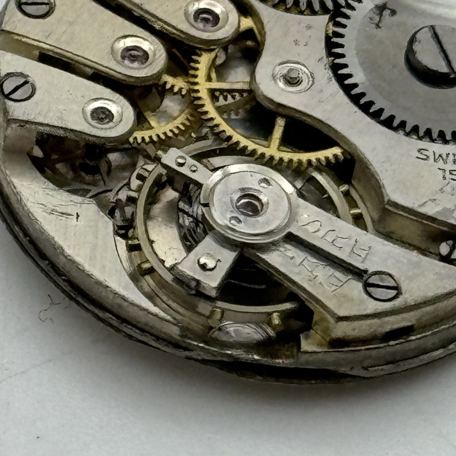 27mm Roamer Balance Ok Men's Meteor Trench Watch Movement Vintage Swiss PARTS