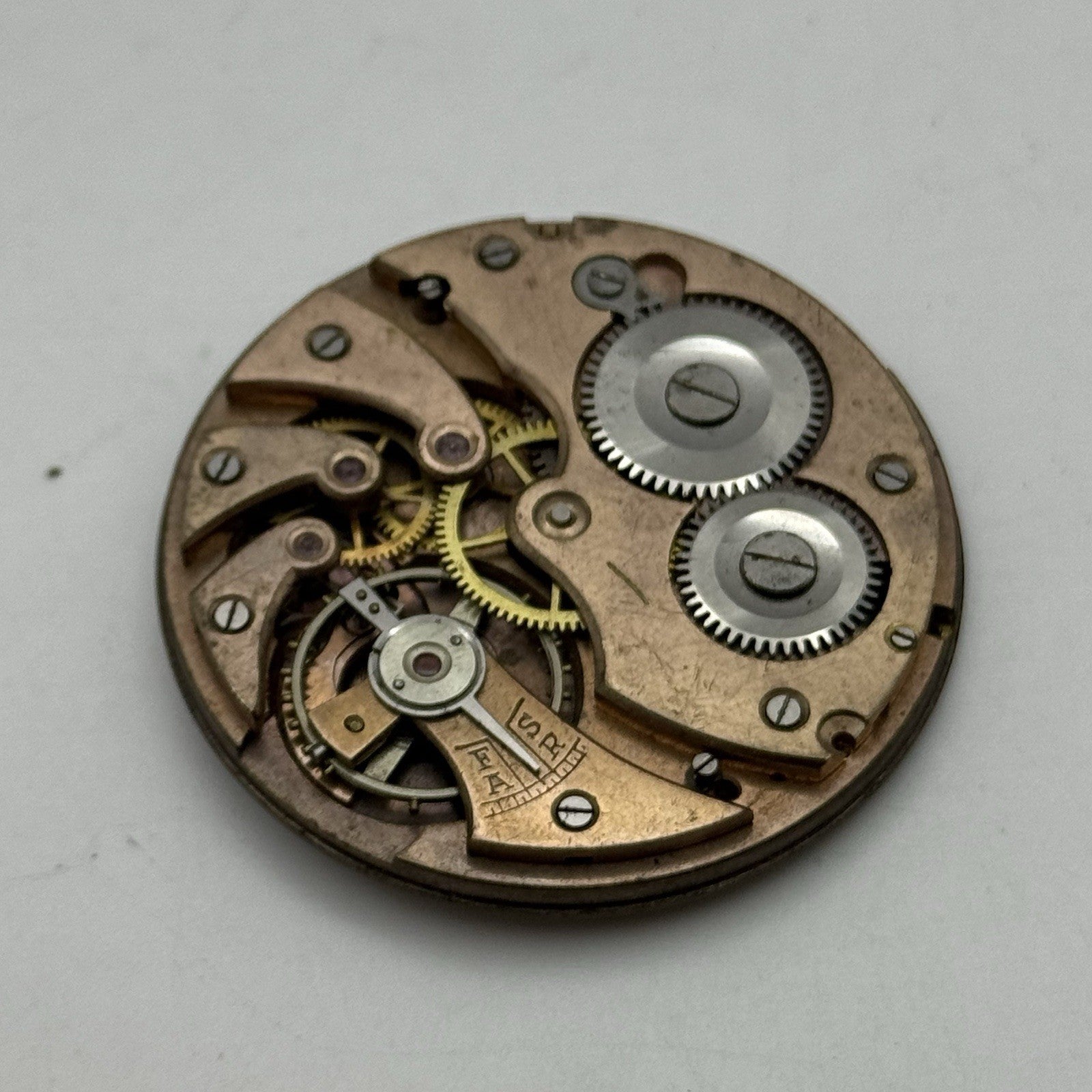 42.7mm Unidentified Trademark Thin Vintage Pocket Watch Movement PARTS REPAIR