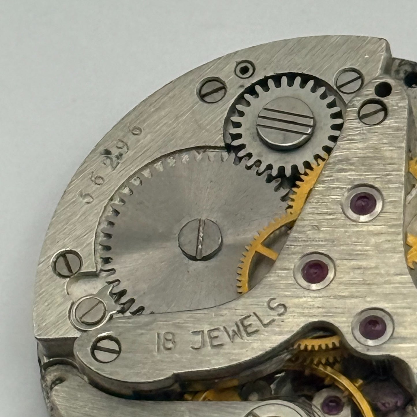 Soviet Poljot ? Alarm Watch Movement Manual Wind Vintage 18 Jewels Parts 26.6mm