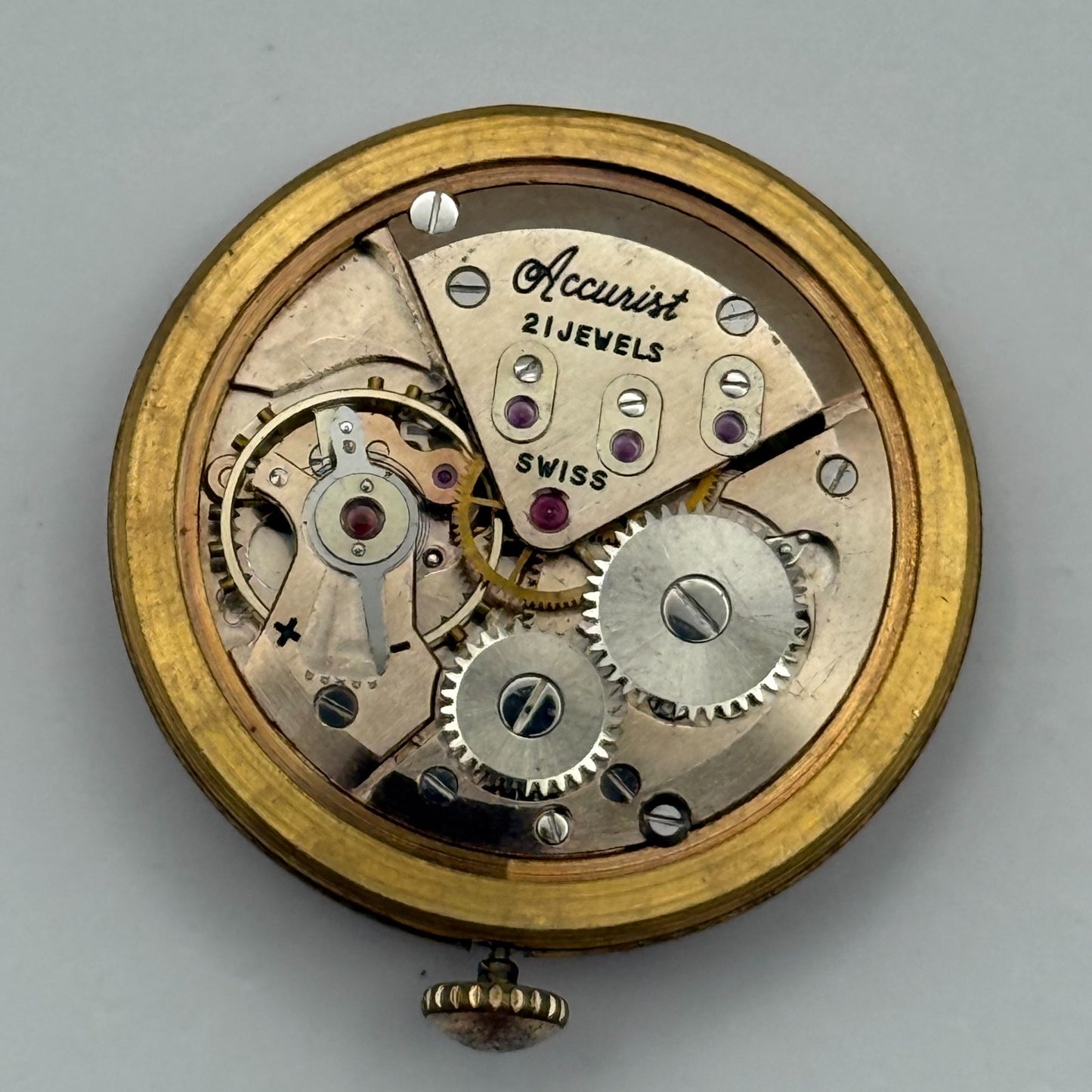ETA 2390 Watch Movement Accurist Manual Wind Vintage Swiss Parts Repair 29.3mm