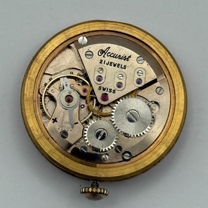 ETA 2390 Watch Movement Accurist Manual Wind Vintage Swiss Parts Repair 29.3mm
