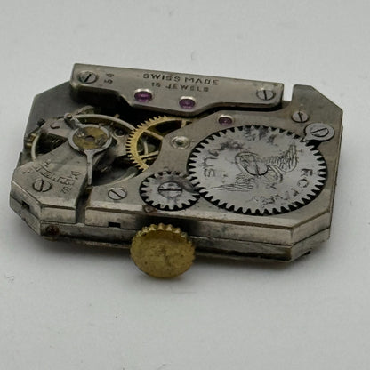 20.5mm Running Rotary Maximus Cal 54 Tank Watch Movement Manual Wind PARTS