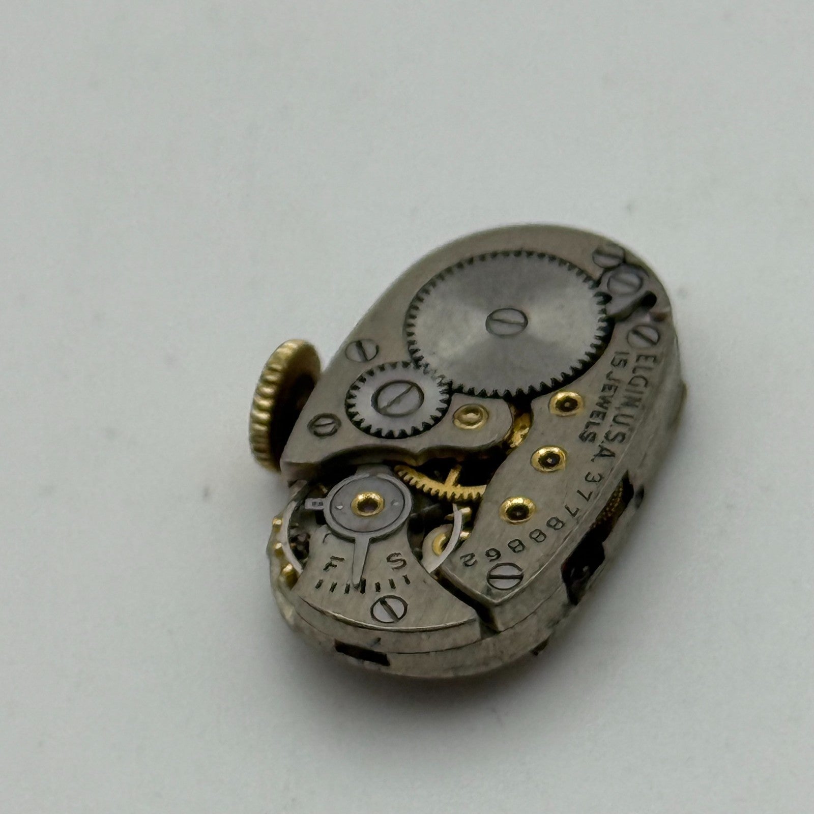 1938 Vintage 21/0s Elgin 541 Model 2 American Watch Movement PARTS REPAIR