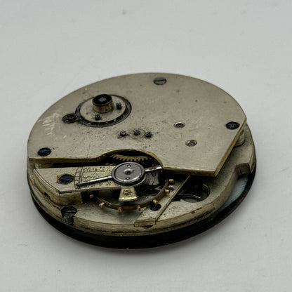 45.3mm Antique Key Wound Balance Intact Pocket Watch Movement PARTS REPAIR SPARE