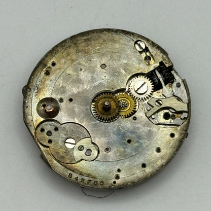 28mm Men's Unidentified Leaf Mark Manual Wind Watch Movement Swiss Vintage PARTS