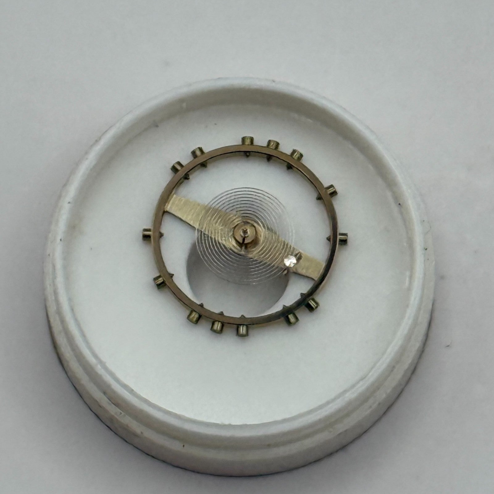 Lanco 1022 Balance Wheel Complete And Spring Inca Watch Movement Parts NOS 