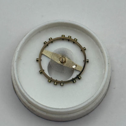 Lanco 1022 Balance Wheel Complete And Spring Inca Watch Movement Parts NOS 