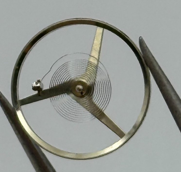 Felsa 4000 4010 Balance Wheel Complete And Spring 1435 M Watch Movement Parts 