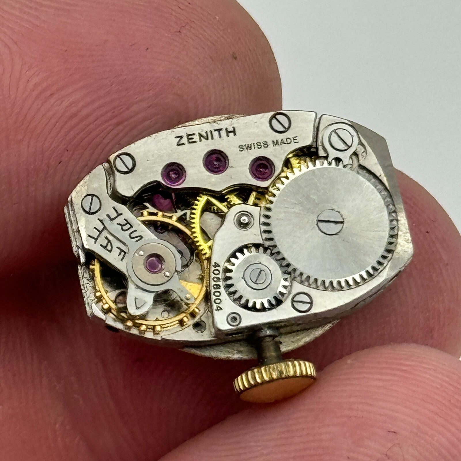 12.8mm Ladies Zenith Cal 525 W H May Nottingham Manual Wind Watch Movement PARTS