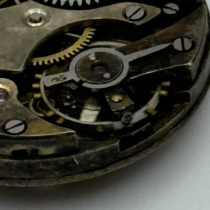 23.6mm Running Unidentified Swiss Trench Watch Movement Manual Wind  PARTS