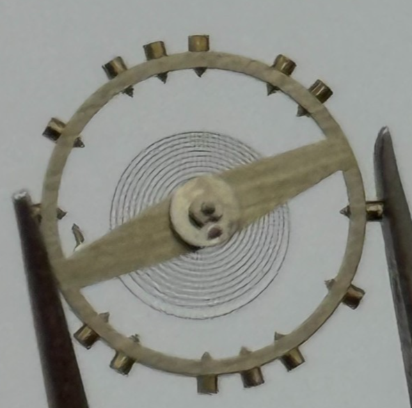 ETA 1080 Balance Wheel Complete And Spring 10 1/2''' 156 M Watch Movement Parts 