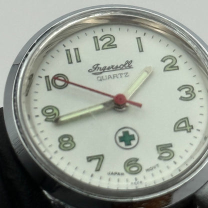 Ingersoll Nurses Fob Quartz Watch White Dial Silver Tone Japan Working 26mm