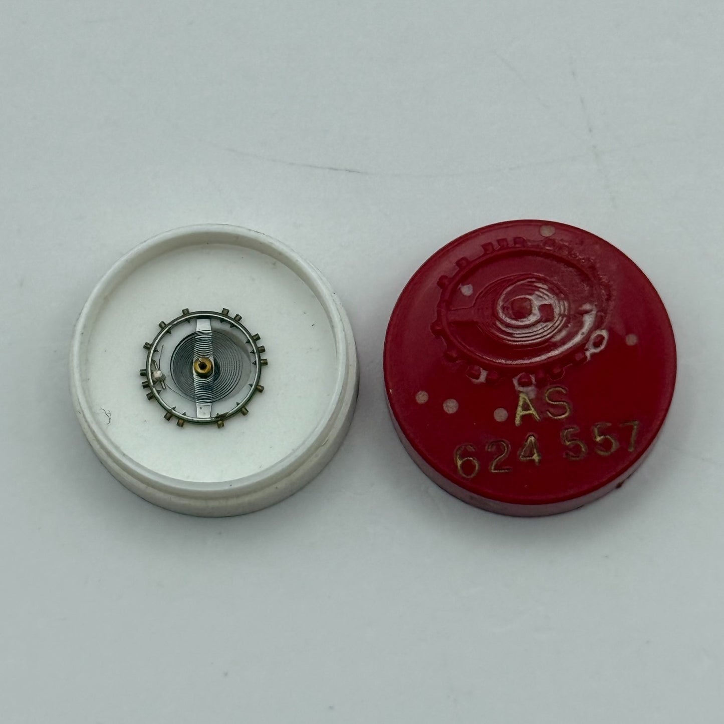 AS 624 557 Balance Wheel Complete And Spring Renata Watch Movement Parts NOS