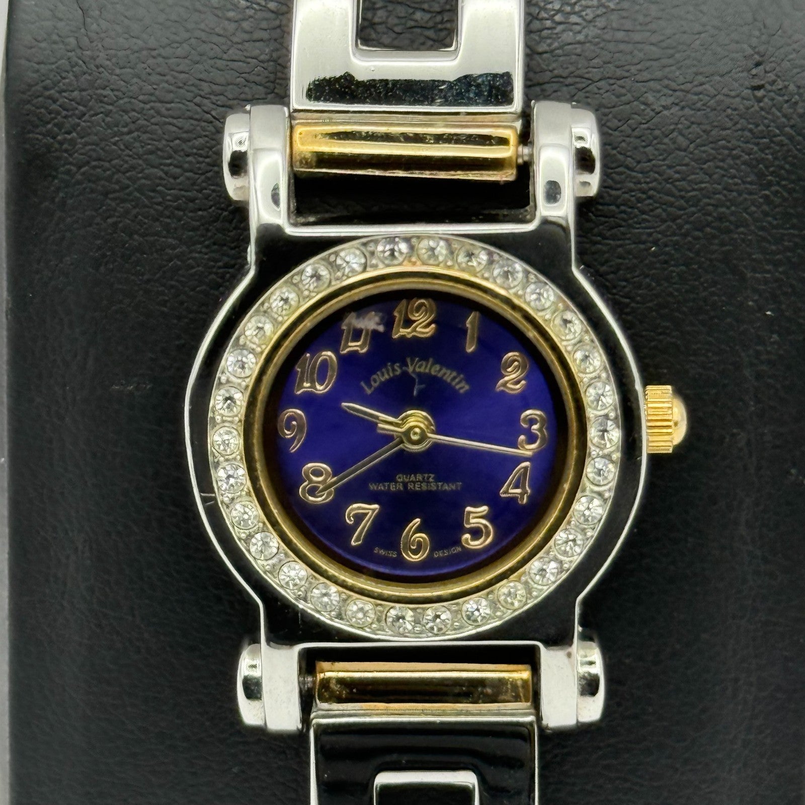 Louis Valentin Swiss Design Ladies Quartz Watch Two Tone Bracelet Working 23mm