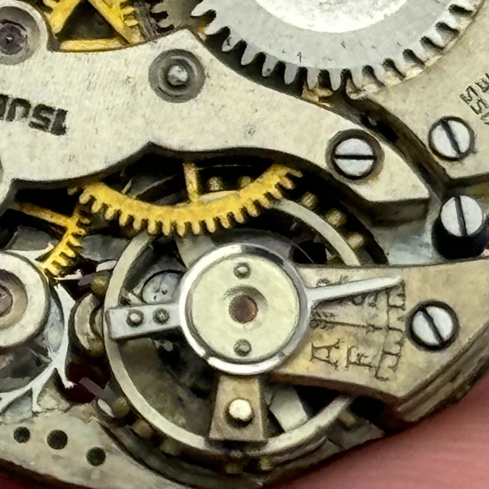 23.6mm AS A Schild 15 Jewels Manual Wind Watch Movement Swiss Vintage PARTS