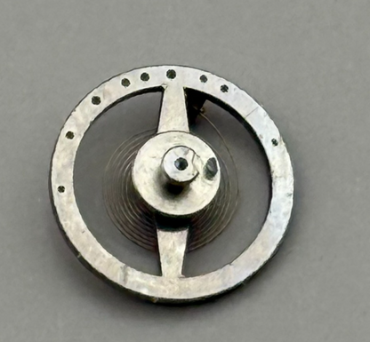 BFG 34 Balance Wheel Complete And Spring  10½’’ PL 59 Watch Movement Parts NOS