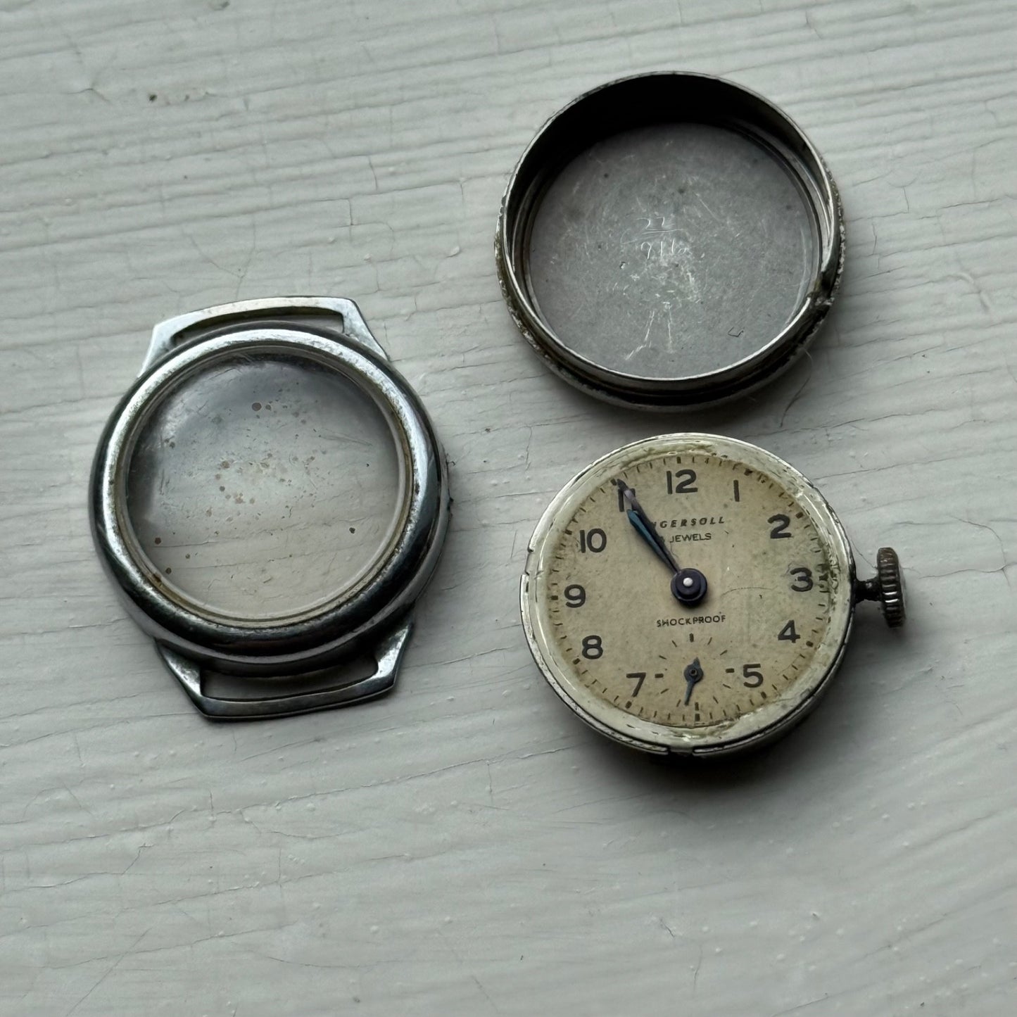22mm Running Vintage Ingersoll Cal 60 Shockproof Manual Wind Watch PARTS REPAIR