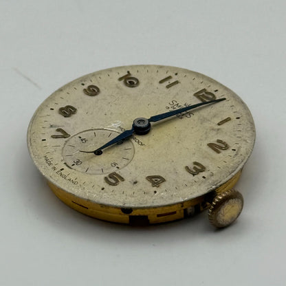 Smiths De Luxe 15 Jewels Shockproof Watch Movement Manual Wind Parts 26.8mm