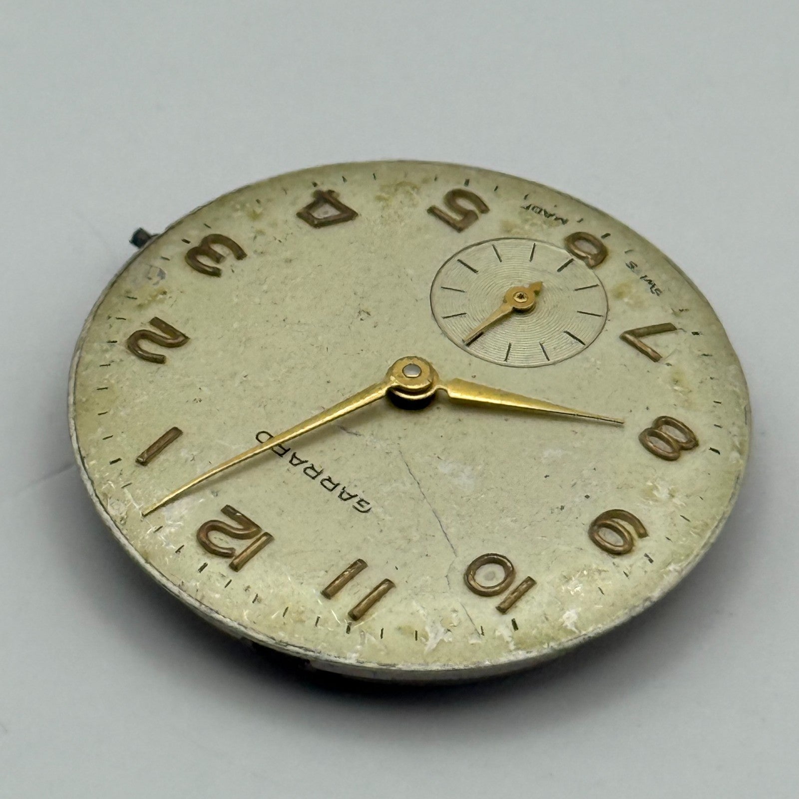ETA 1120 Watch Movement Garrard Manual Wind Vintage Swiss Parts Repair 26.9mm
