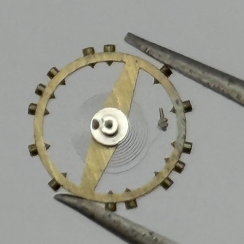 FEF 270 Balance Wheel Complete And Spring 5 1/4''' 173 M Watch Movement Parts