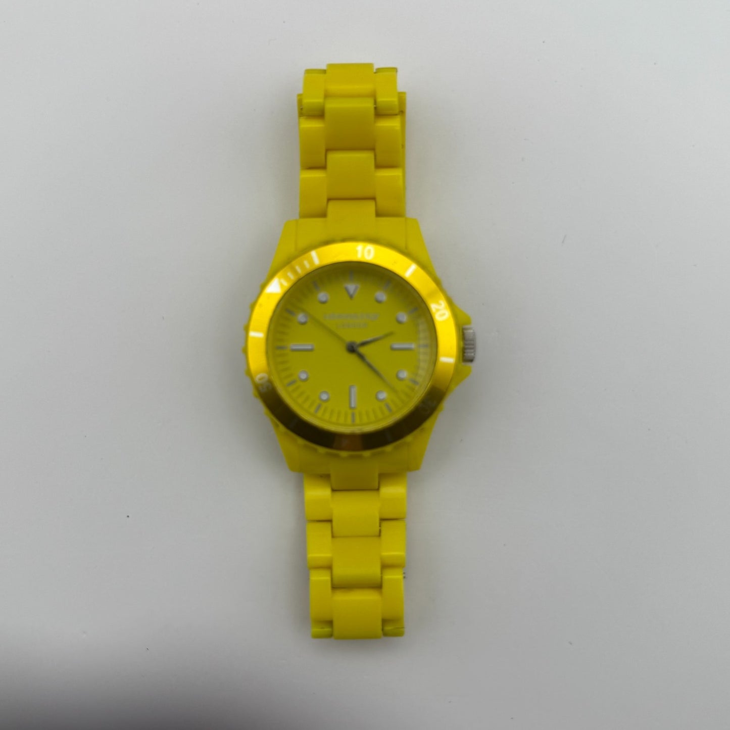Identity London Unisex Kids Yellow Quartz Watch Bracelet Working 42mm