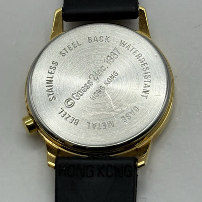 30mm Working Ladies Guess In God We Trust Hong Kong Gold Plated Quartz Watch