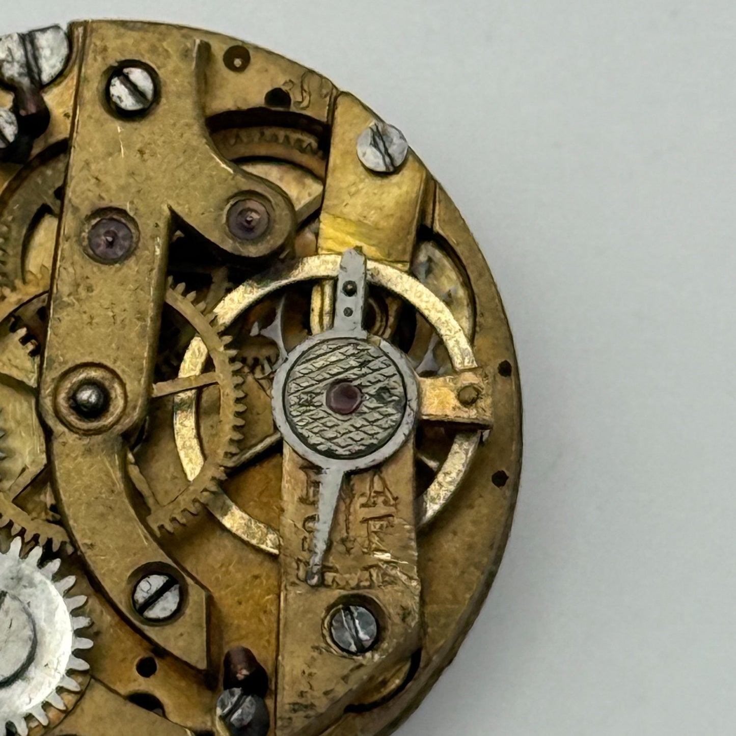 AS A Schild Antique Watch Movement Manual Wind Vintage Swiss Parts Repair 24.7mm