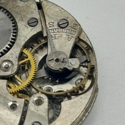 Unidentified Roman Numerals Watch Movement Manual Wind Parts Spare 25.4mm