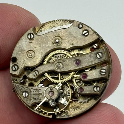 23.6mm Men's Unidentified Antique Cylinder Swiss Manual Wind Watch Movement PART