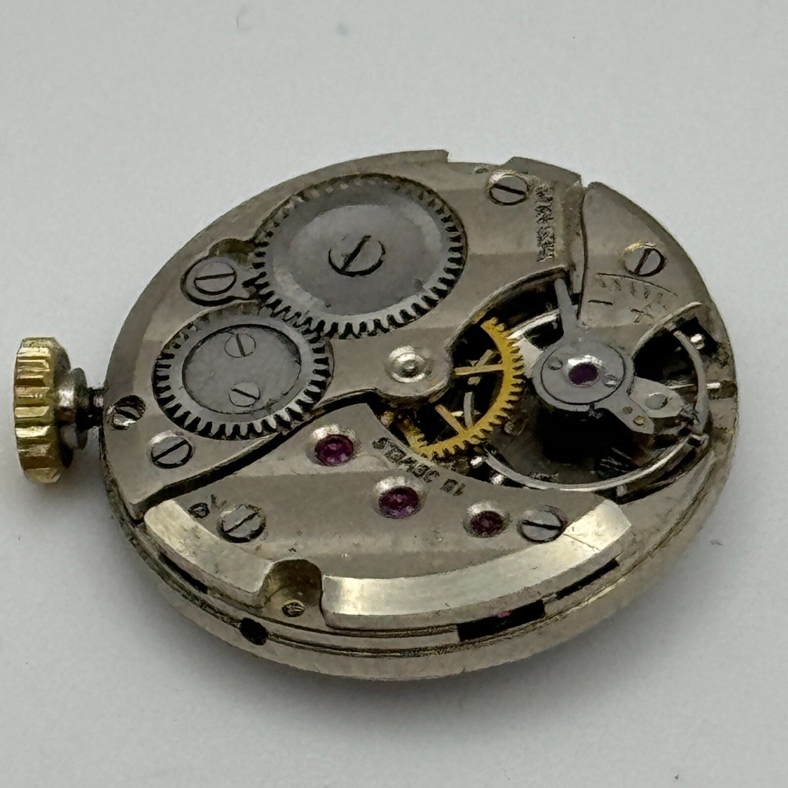 19.6mm Limit Revue Cal 78 Roman Numerals Trench Manual Wind Watch Movement PARTS