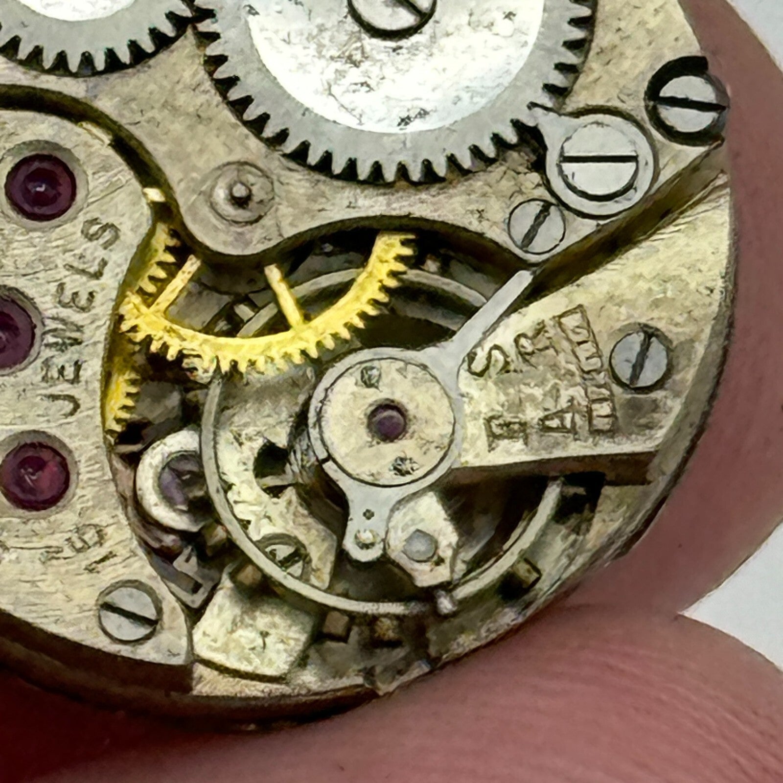 19.7mm Balance Intact 15 Jewels Manual Wind Watch Movement Swiss Vintage PARTS