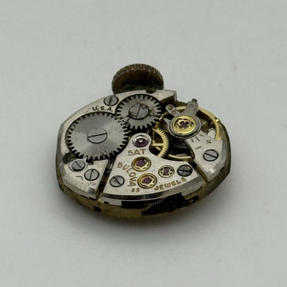 Bulova 5AT Ladies Manual Wind Watch Movement Vintage Swiss PARTS REPAIR 13mm