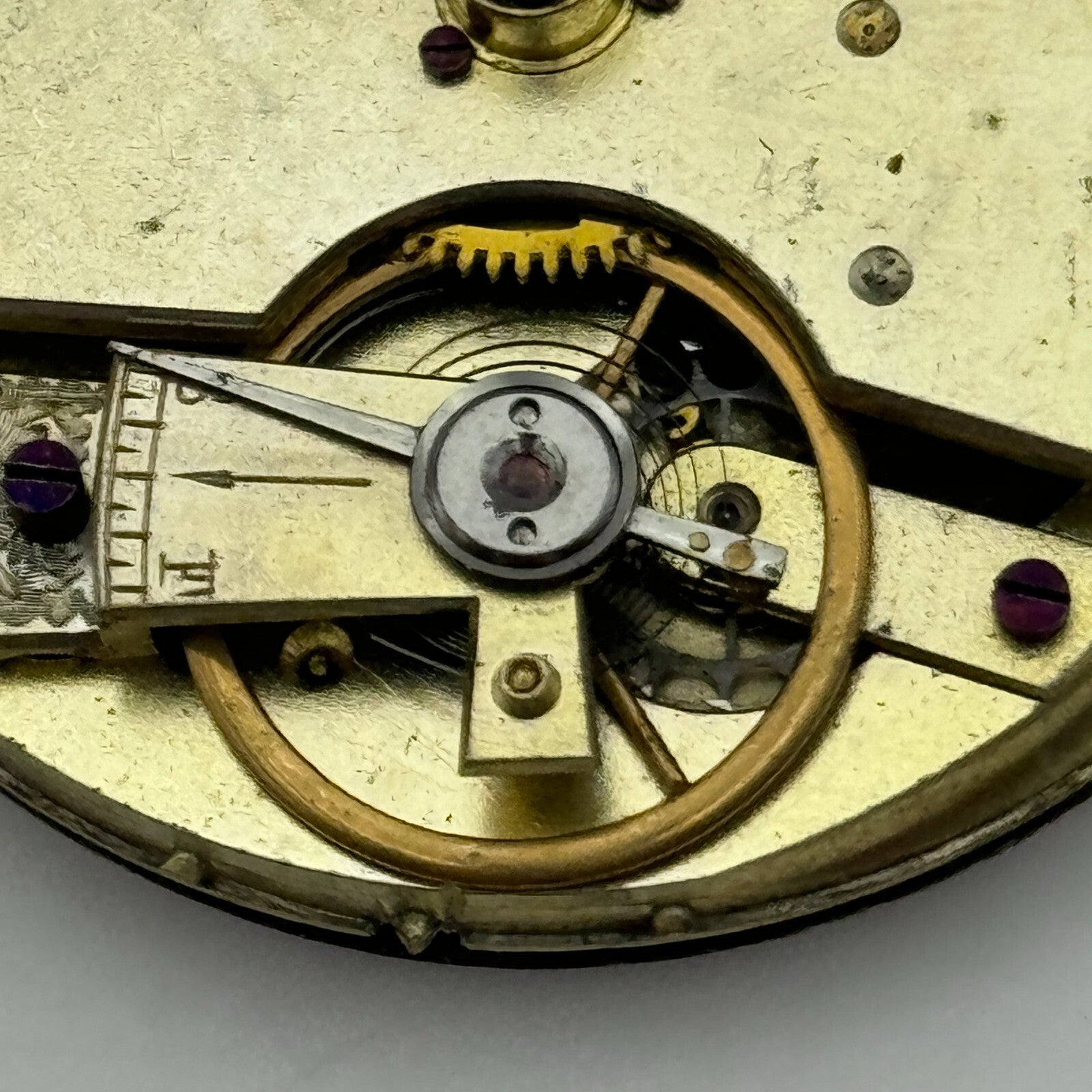 42.7mm Antique Kendal & Dent Key Wound Pocket Watch Movement PARTS REPAIR SPARES