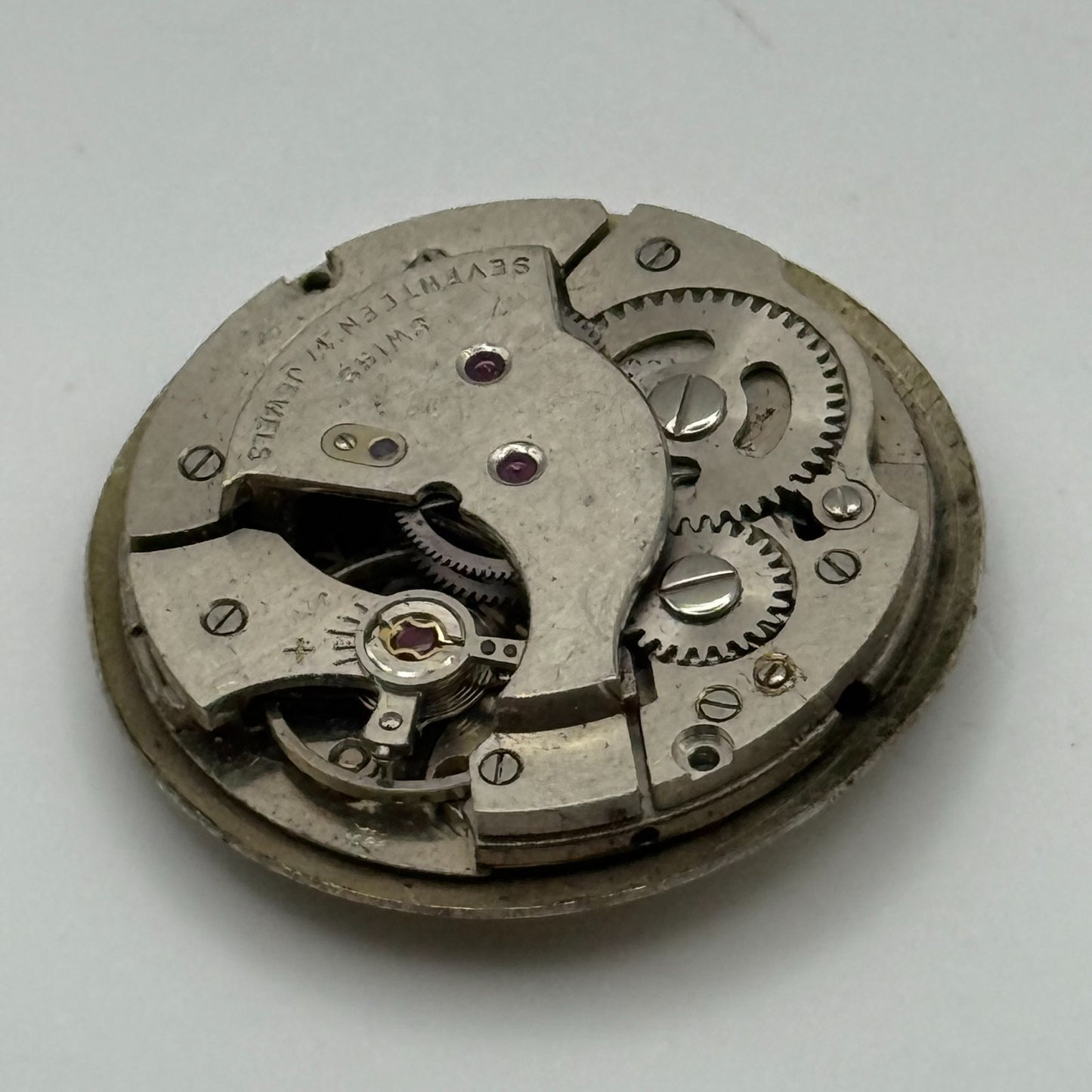 AS 1686 Watch Movement Bentima Manual Wind Vintage Swiss Parts Repair 25.8mm