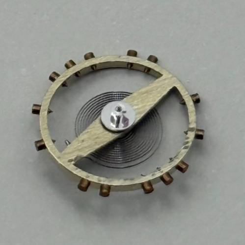 FHF 70 Balance Wheel Complete And Spring  10½’’’ 201 M Watch Movement Parts NOS