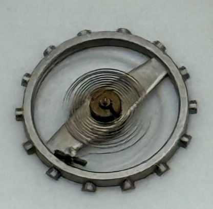 Brac 2061 Balance Wheel Complete And Spring  7¾’’’ 497 Watch Movement Parts NOS