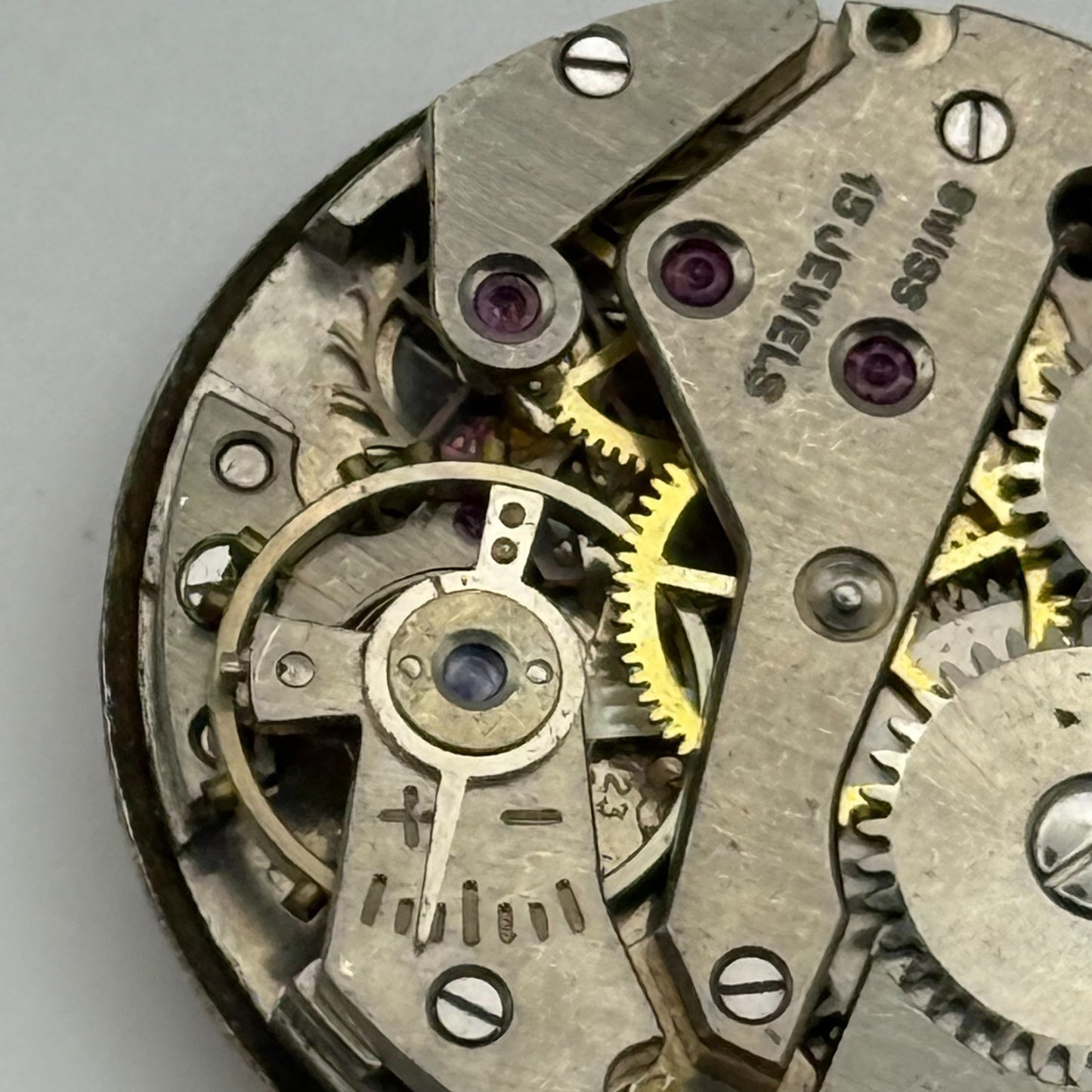 Avia AS 1123 1124 Watch Movement Manual Wind Vintage Swiss Parts Repair 23.5mm