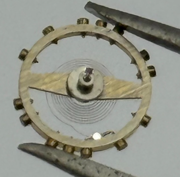 AS 1677 Balance Wheel Complete And Spring  5½’’’ 1225 M Watch Movement Parts NOS