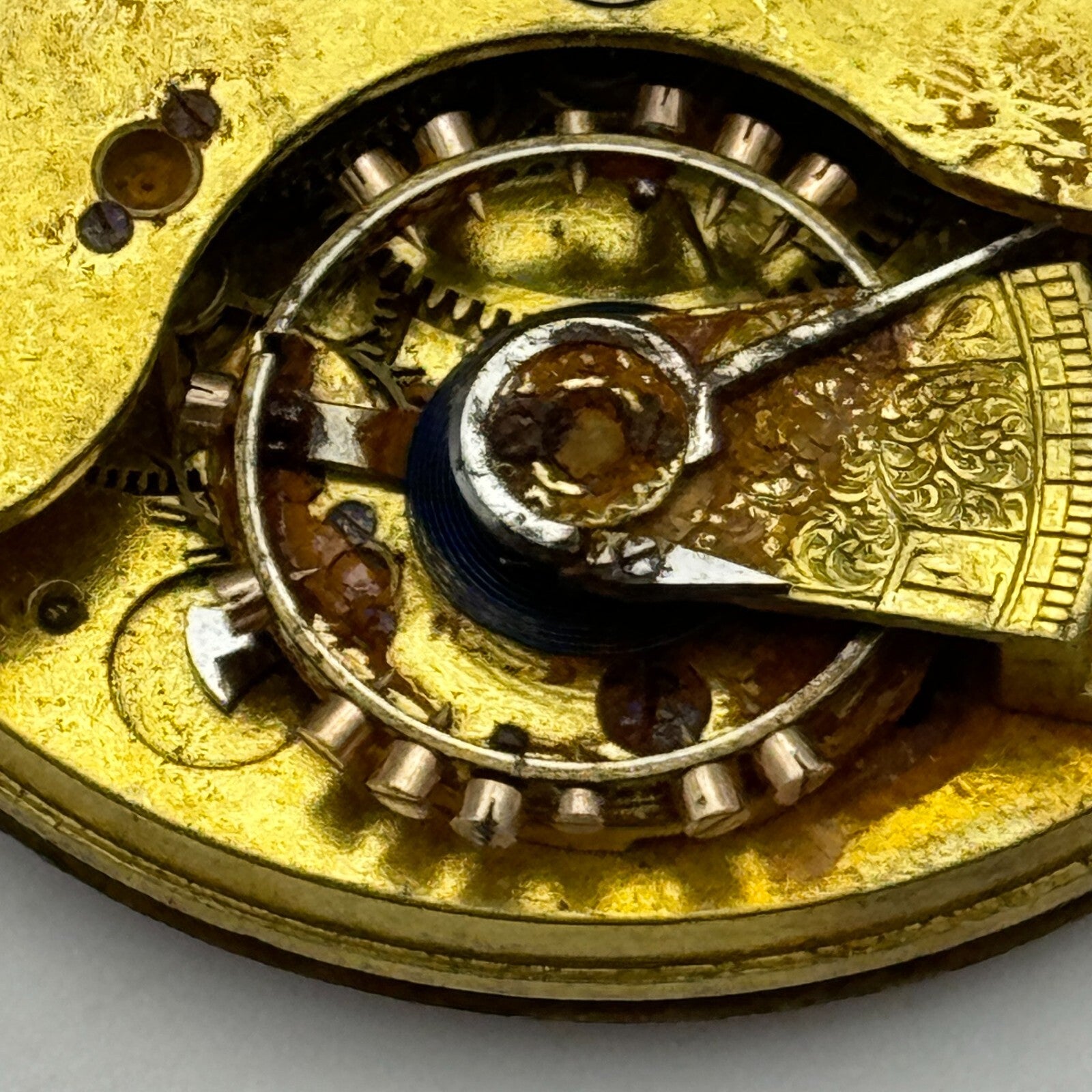 43.4mm Antique R Stewart Argyle & Buchanan Glasgow Pocket Watch Movement PARTS