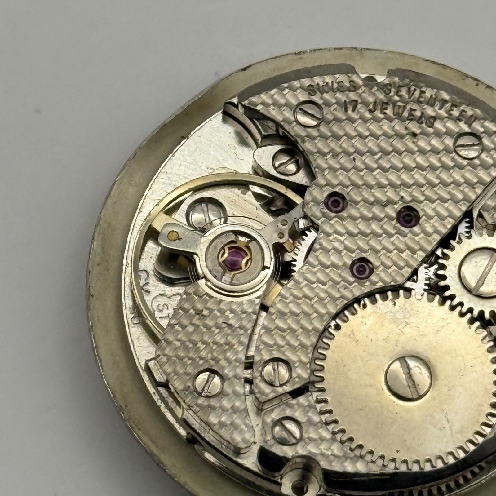 FHF ST 96 Watch Movement Astral Manual Wind Vintage Swiss Parts Repair 25.6mm