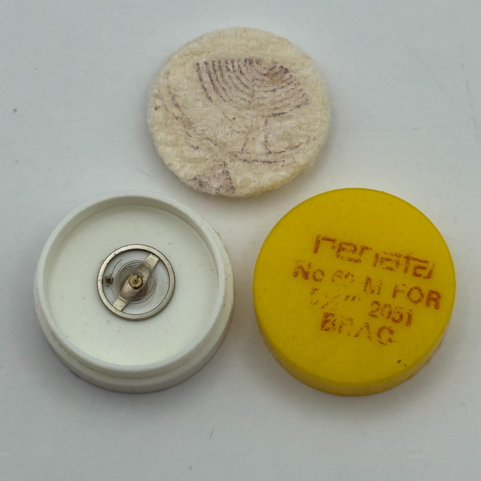 Brac 2051 Balance Wheel Complete And Spring 5 1/2’’’ 60 M Watch Movement Parts