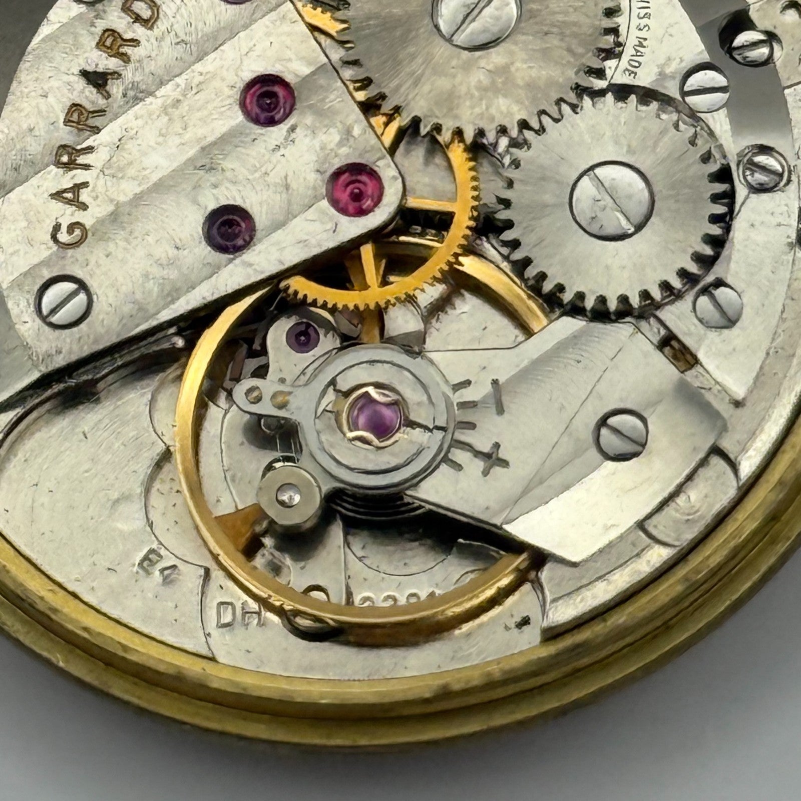 ETA 2391 Watch Movement Garrard Manual Wind Vintage Swiss Parts Repair 29.3mm