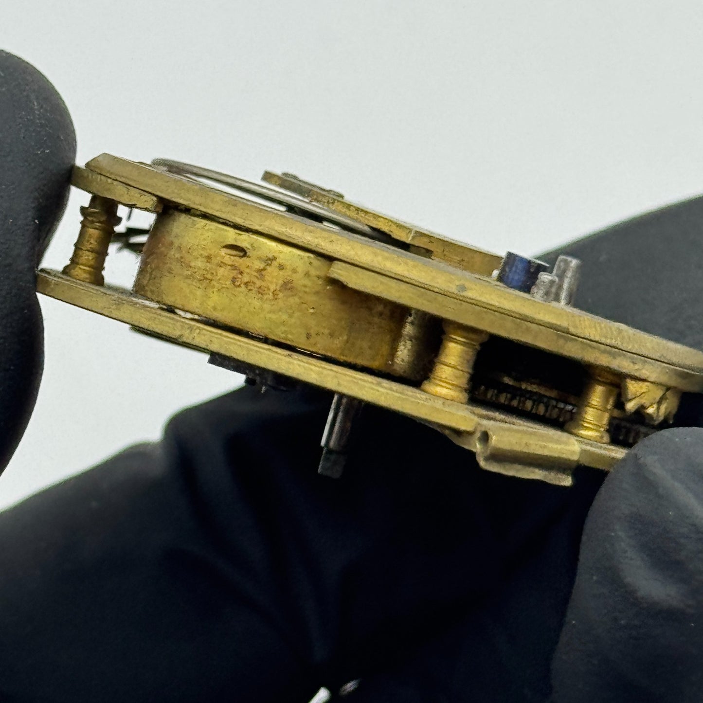 Fusee Pocket Watch Movement Antique English Wolverhampton Parts Repair 44.8mm