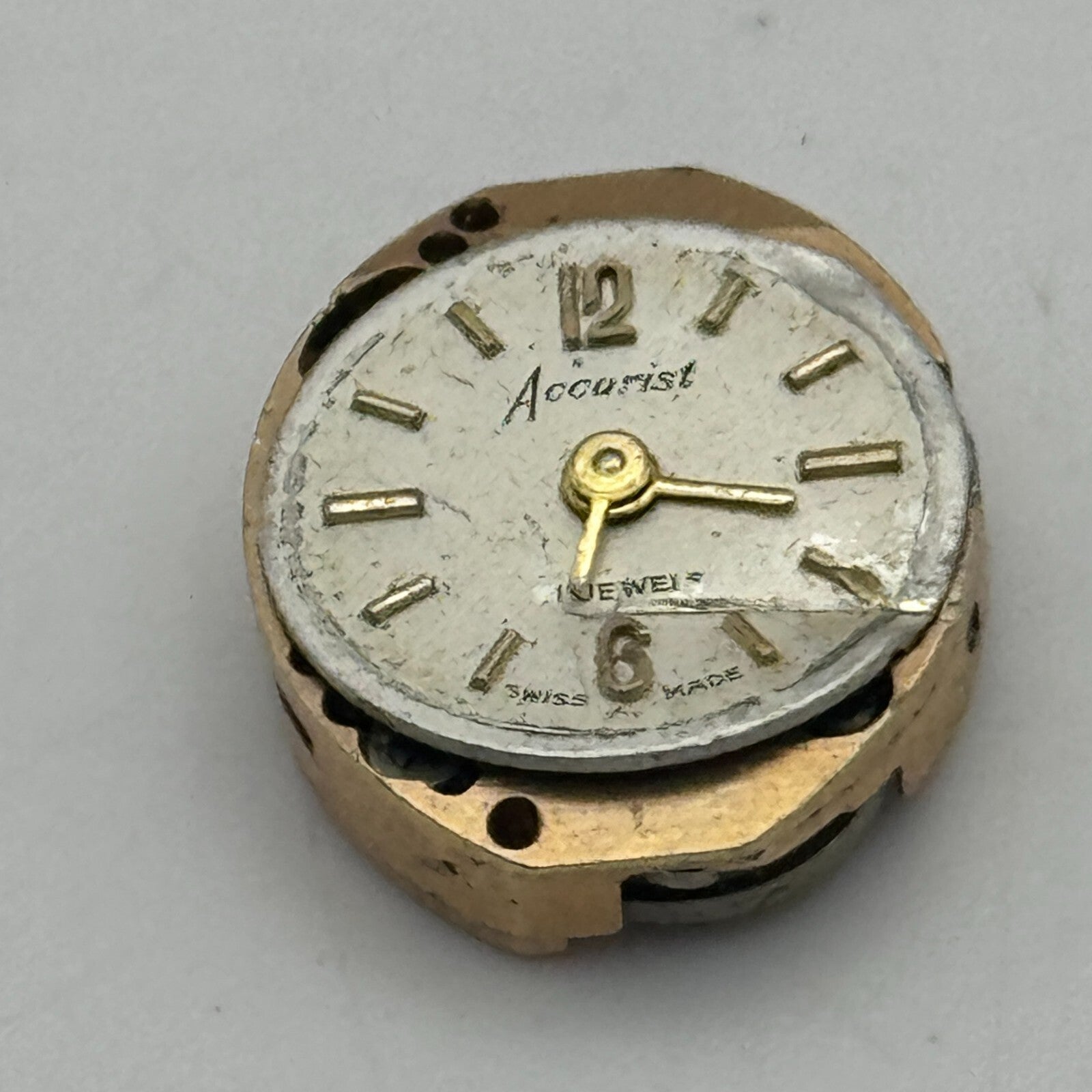 12.9mm Ladies Accurist ETA 2485 Manual Wind Watch Movement Swiss Vintage PARTS