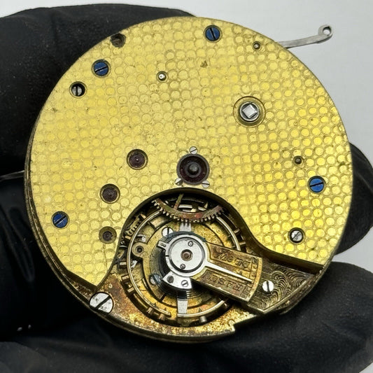 42.8mm Unidentified Good Quality Pocket Watch Movement FOR PARTS Restore