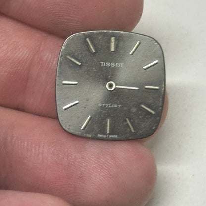 22mm Ladies Manual Wind Tissot Stylist Grey Dial Watch NON WORKING
