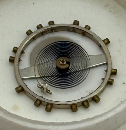FHF 28 Balance Wheel Complete And Spring  10½’’’ Watch Movement Parts NOS